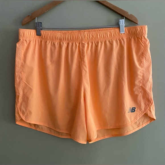 New Balance Orange Athletic Shorts Moisture-Wicking Design - Picture 12 of 17